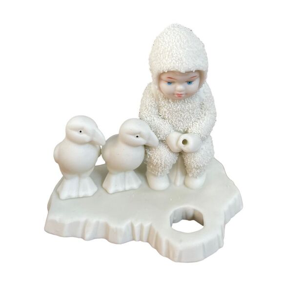 Dept 56 Snowbabies Fishing For Dreams Winter Tales Figurine Holiday Retired 94 - Picture 1 of 7